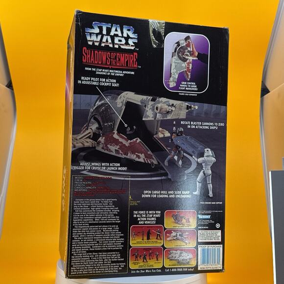 Vintage 1996 Star Wars Boba Fett's Slave 1 Vehicle - Picture 16 of 17